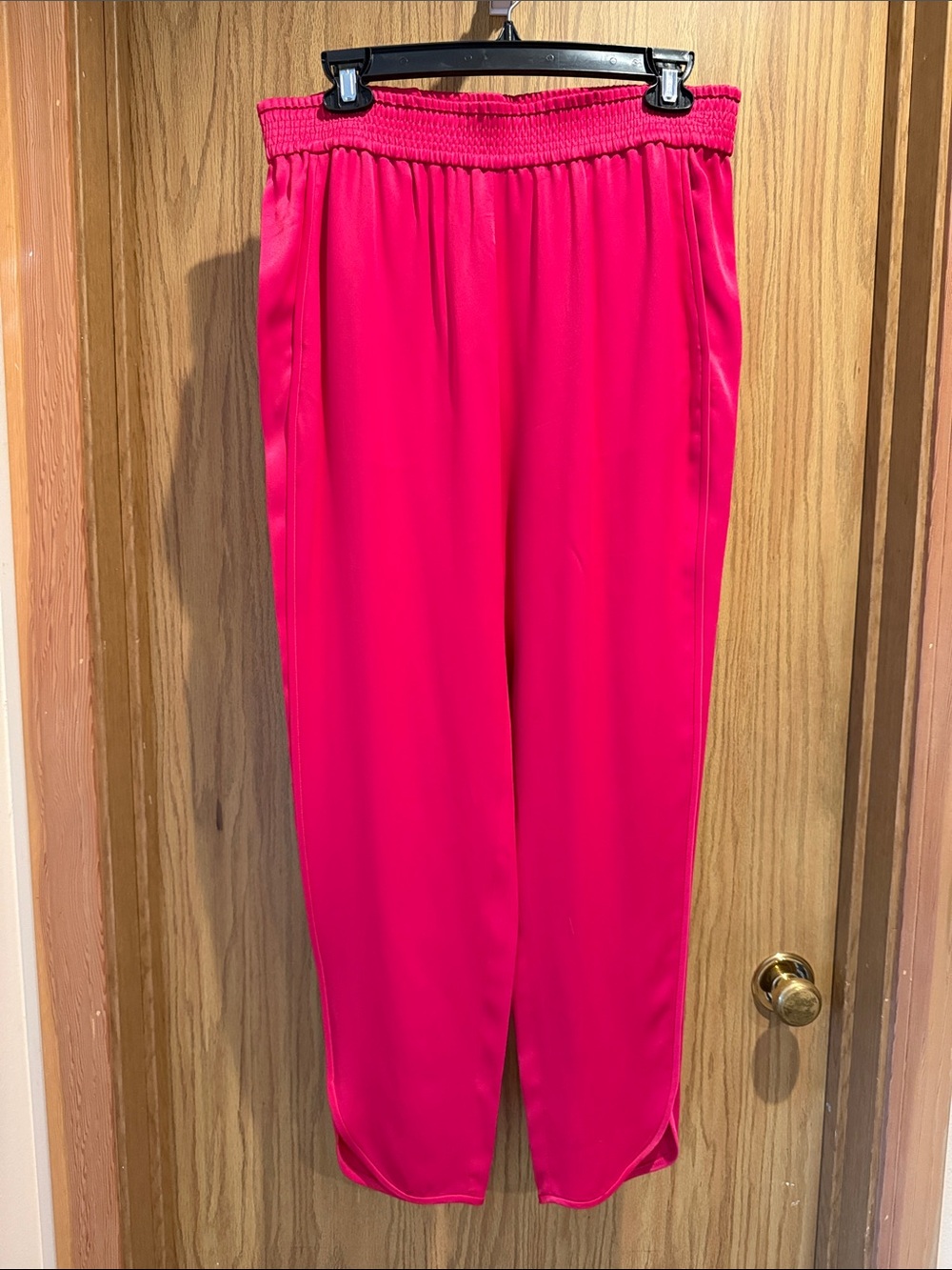 MIA Hot Pink Elastic-Waist Track Pants